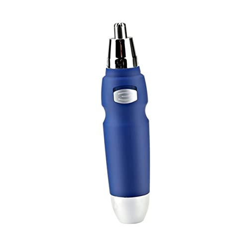 Vaguelly Electric Nose Hair Trimmer Portable Blue Metal Plastic Clipper
