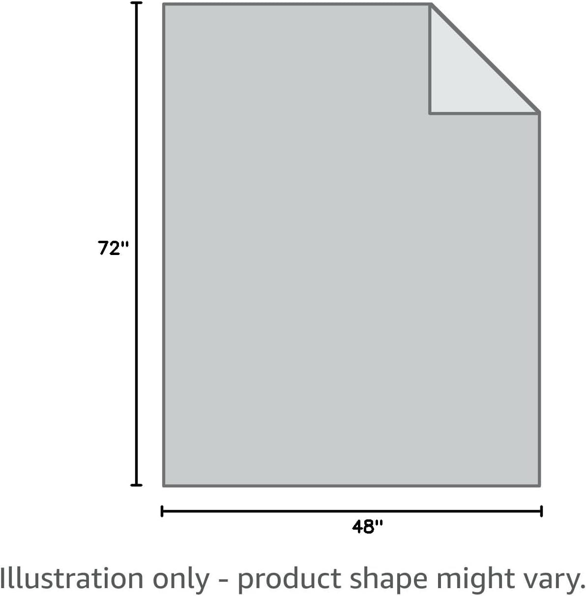 L'AGRATY Weighted Blanket - 48"x72" 15lbs Cooling Breathable Heavy Blanket Microfiber Material with Glass Beads Big Blanket for Adult All-season Summer Fall Winter Soft Thick Comfort Blanket