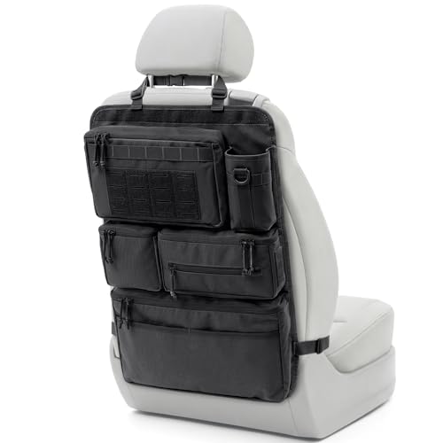 Pitozer All in One Car Seat Back Organizer Fit Most Cars SUV Trucks Jeeps