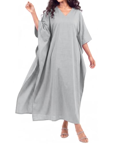 Women Moomoo Dress Kaftan Moo Moos Coverup Muumuu Plus Size Caftan Mumus Bikini Swimsuit Bathing Suit Beach Trip Essentials Summer Vacation Must Have Travel Accessories Need Gear Gift Item Gadget