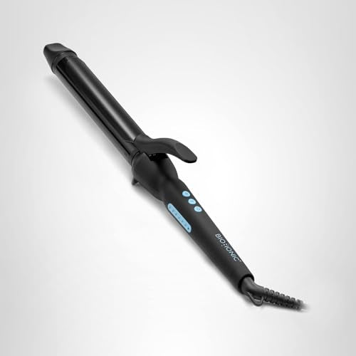 Bio Ionic Long Barrel Styler, 1.25 inch Curling Iron with Moisture Heat Technology & NanoIonic MX, Verstatile Curling Wand with Longer Barrel for Medium Sized Defined Curls