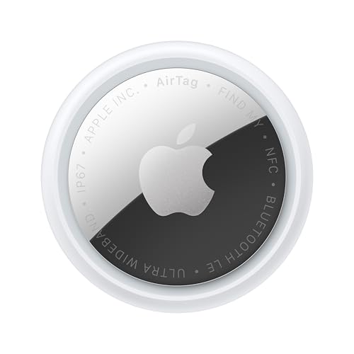 Apple AirTag (2nd Generation): Tracker for Keychain, Wallet, and More; Locator with Sound; Simple One-Tap Setup with iPhone or iPad; Key Finder with up to 1.5X Precision Finding Range