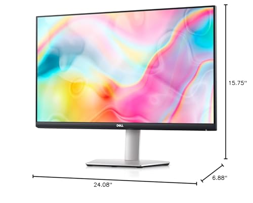 Dell S2722DC Monitor - 27-inch WQHD (2560x1440) 75Hz 4Ms Display, AMD FreeSync, Built in Speaker, USB Type-C Connectivity, Height/Pivot/Swivel/Tilt Adjust - Platinum Silver