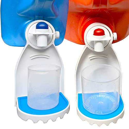Febwind 2 Pcs Laundry Detergent Cup Holder Fabric Softener Drip Catcher Soap Holder Tray Cup Stand Container Laundry Soap Station Organizer White