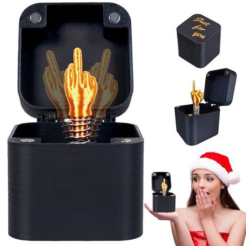 JEANUE Funny Gag Birthday Gifts for Men,White Elephant Gifts for Adults,Prank Box Random Cool Stuff for Brother,Mens Christmas Weird Quirky Gift for Coworkers