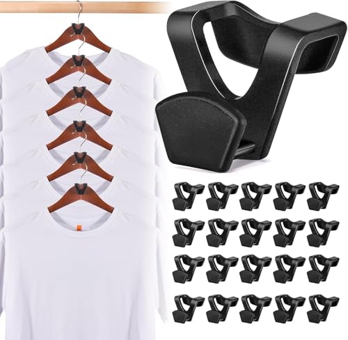 HOUSE DAY Space Saving Hangers 100 Pack, Clothes Hanger Connector Hooks