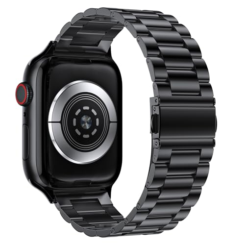 EPULY Metal Band Compatible with Apple Watch Bands for Men 49mm 46mm 45mm 44mm 42mm 41mm 40mm 38mm, Business Stainless Steel Strap for iWatch Bands Series 11 10 9 8 7 6 5 4 3 2 1, SE3 2 1, Ultra3 2 1
