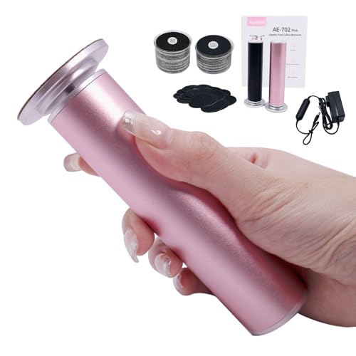 APRELM Electric Foot Callus Remover with 80pcs Sandpaper Discs, 4.8IN Longer Professional Callus Remover for Feet, Pedicure Tools Foot File for Dead Skin