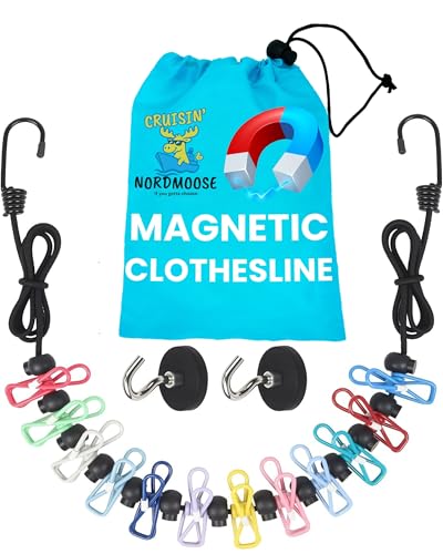 Magnetic Clothesline for Cruise Ship - Updated Stronger Magnets