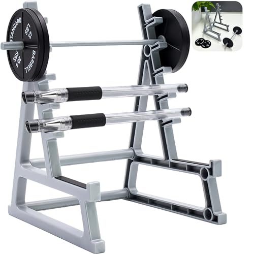 Dexspoeny Squat Rack Pen Holder for Desk, Barbell Rack Pen Holder, Gym-themed Unique Shape, Office Stationery Organizer Decor, Mini Weight Racks Pencil Holder for Fitness Weightlifting Lovers