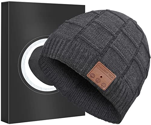 Bluetooth Beanie Headphones Hat, Christmas Stocking Stuffers Tech Gifts | Cool Teen Boy Gifts, Electronic Gaming Gadget Gifts for Men Women Teen Girls Teenagers,Wireless Music Hat for Outdoor Sports