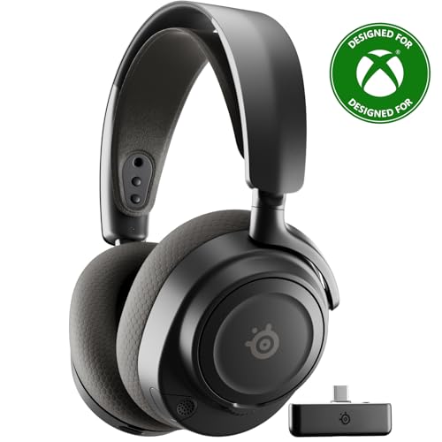 SteelSeries Arctis Nova 7X Wireless Gen 2 Gaming Headset - Real-Time App Control, 50+ HR Play, Neodymium Drivers, Mix 2.4GHz/Bluetooth, Xbox, PC, PS5/PS4, Switch 1/2, Mobile - Black