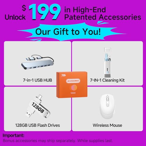 Dell Inspiron 16 Touchscreen Laptop Computer, 16" FHD+ 300-Nits Display, Intel 10-Core 7 150U (up to 5.4 GHz), 32 GB DDR5 RAM, 1 TB SSD, Wi-Fi 6E, Backlit Keyboard, Fingerprint Reader, Windows 11 Pro