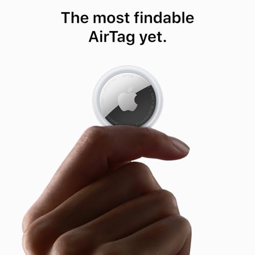 Apple AirTag (2nd Generation) - 4 Pack: Tracker for Keychain, Wallet, and More; Locator with Sound; Simple One-Tap Setup with iPhone or iPad; Key Finder with up to 1.5X Precision Finding Range*