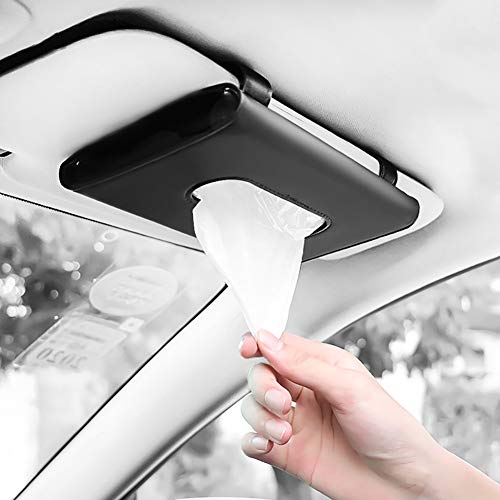 Carstuus Car Tissue Holder, Sun Visor Napkins Holder, Car Accessories