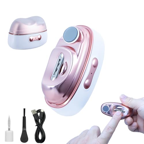 2026 Upgraded 4-in-1 Electric Nail Clipper, Nail Trimmer with Cutting Grinding Polishing Reinforcement, Strong Motor Type-C Rechargeable Quiet Manicure Tool, Safe Nail Care for Baby Kids Women