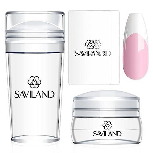 SAVILAND French Tip Tool Silicone Nail Stamper 4PCS