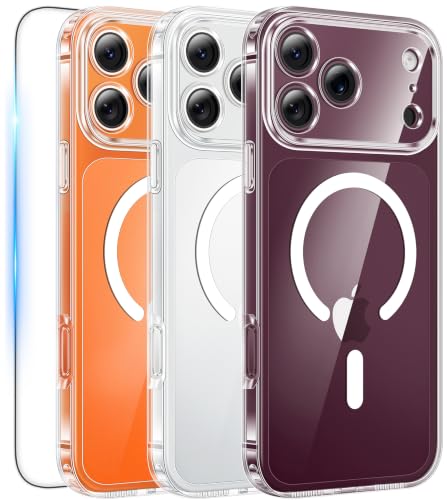 FNTCASE for iPhone 18 Pro Max Case / 17 Pro Max Clear Case Fit for Magsafe