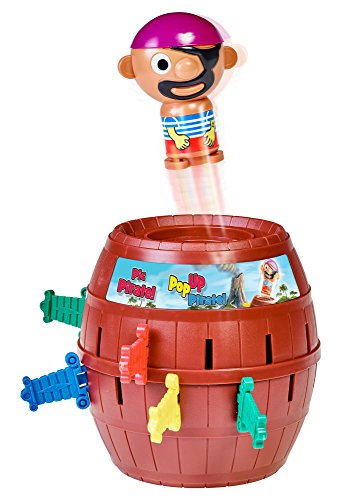TOMY Pop Up Pirate Board Game - Family and Preschool Kids Games for Family Game Night - Winter Break Activities- Girls and Boys Games - 2-4 Players - Ages 4 Years and Up