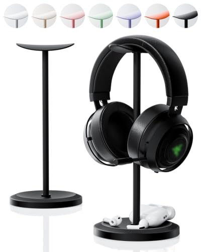 Tiiletzote Headphone Stand, Desktop Headset Holder, Black