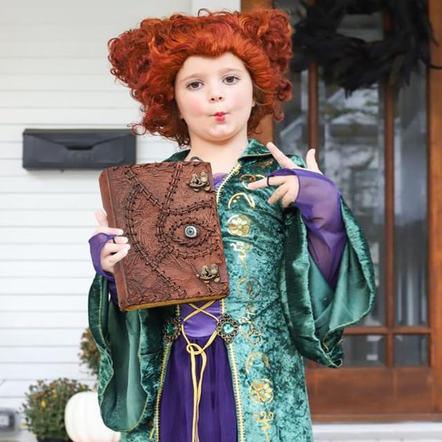 Hocus Pocus Book of Spells Hocus Pocus Decor Hocus Pocus Halloween Decorations Book of Shadows and Spell Book with Lock Witch Decor And Witch Decoartions Perfect for Spooky Gifts And Spooky Decor 8 x6 Inches