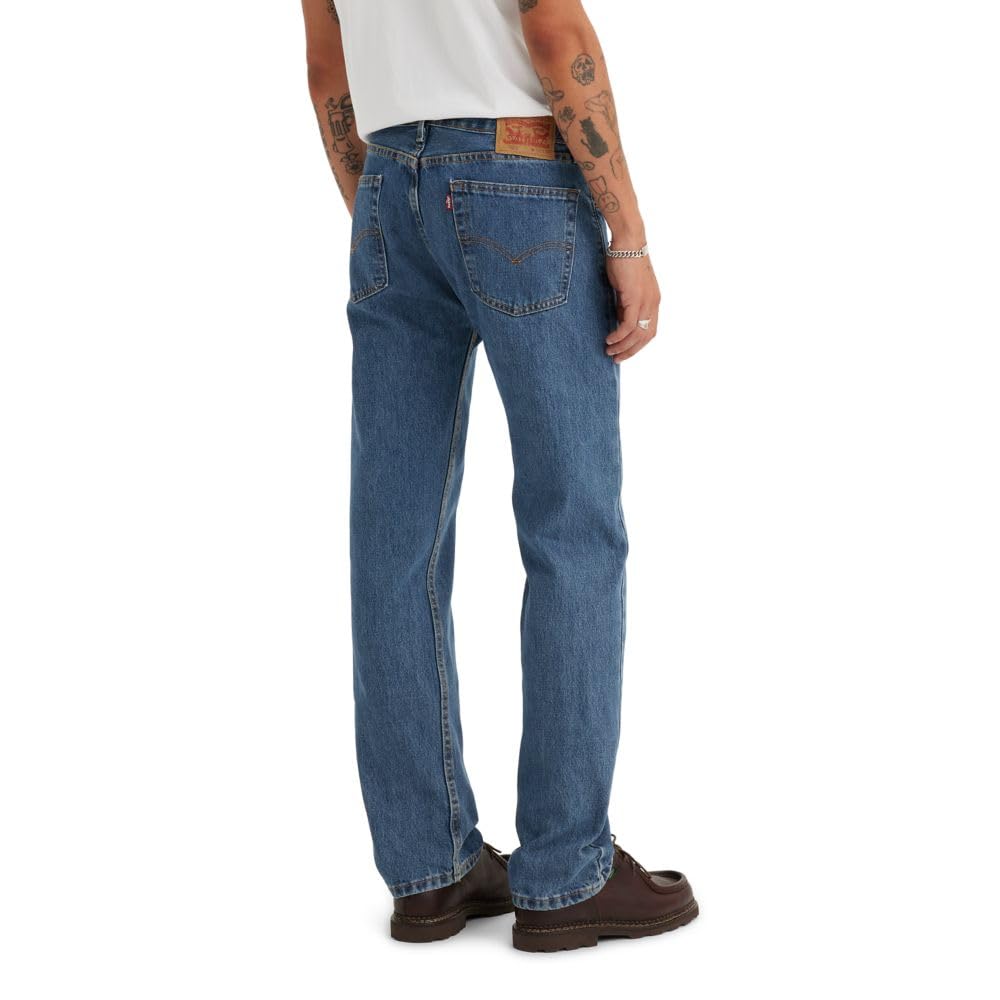 Levi's Men's 505 Regular Fit Jeans (Also Available in Big & Tall), Medium Stonewash, 33W x 30L
