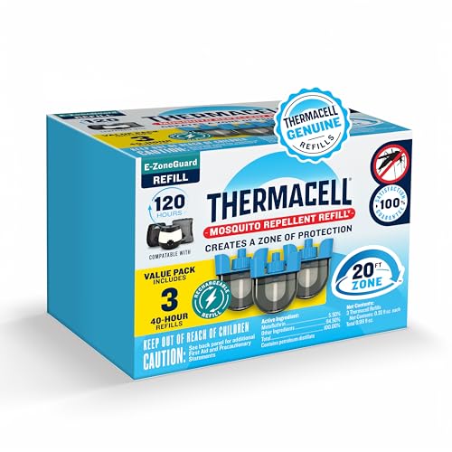Thermacell E-ZoneGuard Mosquito Repellent Refill, 120-Hr Value Pack