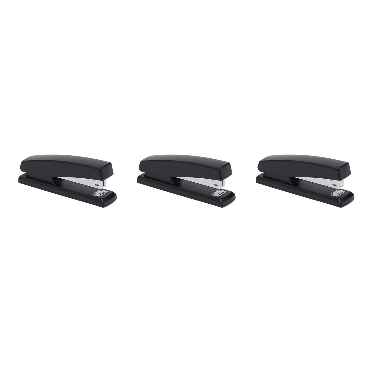Amazon Basics Stapler Value Pack Including Staples and Staple Remover, 3-Pack, Black