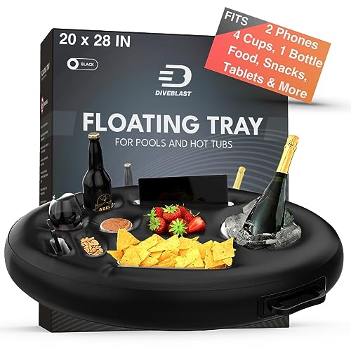 Premium Floating Drink Holder for Pool, Holds 50 lbs, Hot Tub Accessories