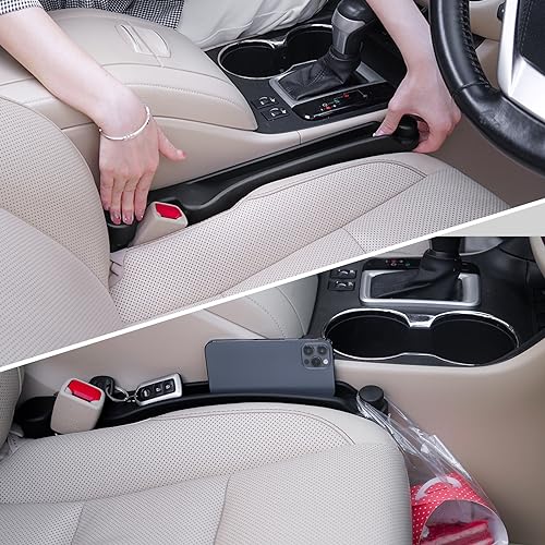 Givifive Car Seat Gap Filler Organizer 2Pack Soft Foam 3IN1 Multifunctional