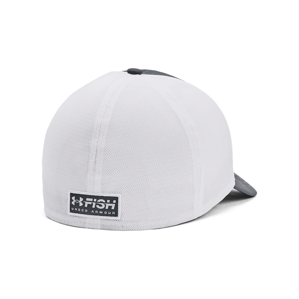 Under Armour Men's Fish Hunter Stretch Fit, (013) Pitch Gray/White/Mod Gray, Medium/Large