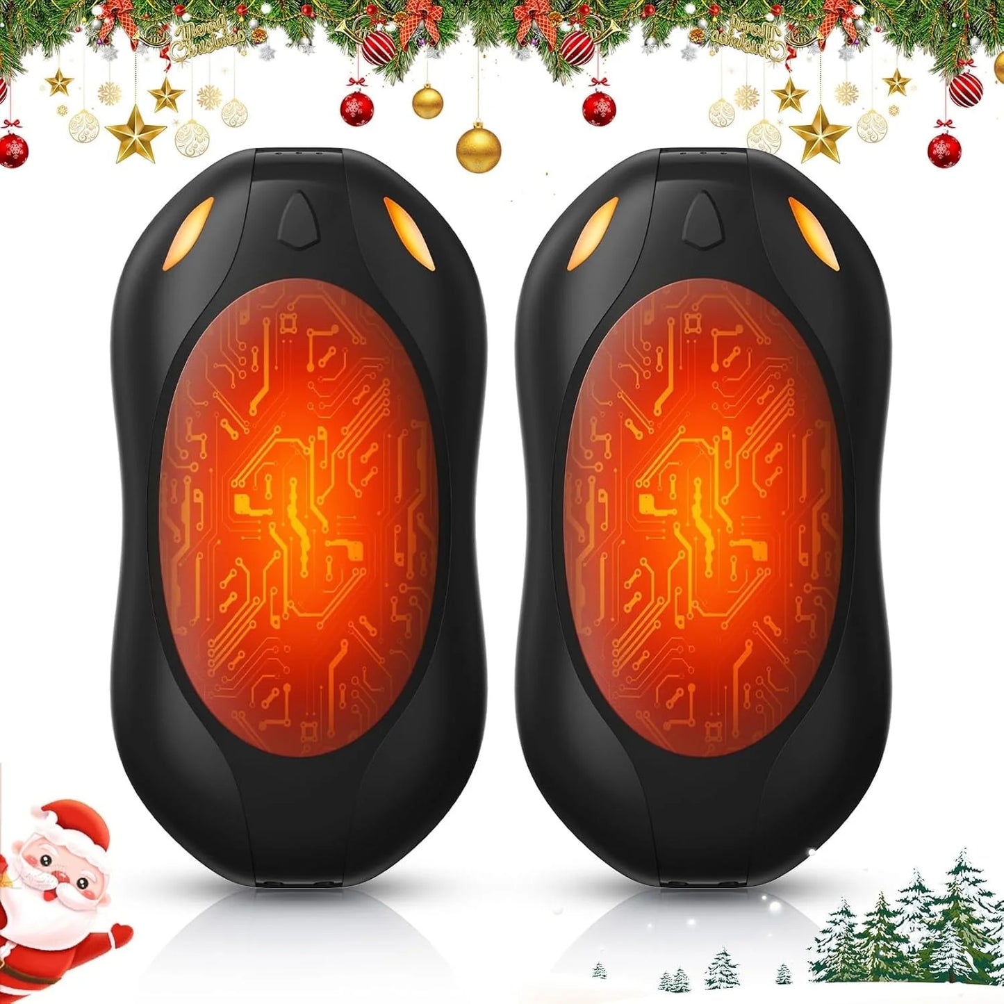 WHATOOK Hand Warmers Rechargeable 2 Pack,Portable Electric Hand Warmer 2 in 1 Magnetic Reusable Heater 3 Heat Settings, Best Christmas Gifts for Women Mens,Raynauds, Hunting, Golf, Camping