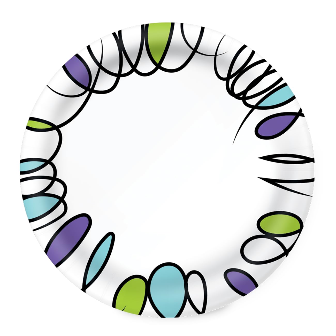 Amazon Basics Ultra Disposable Paper Plates, 8.62 Inch, Microwave-Safe, Soak-Proof, Cut Resistant, 880 Count (4-Pack of 220)