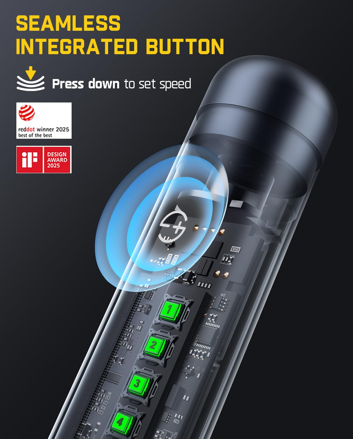 Fanttik F2 Master Mini Cordless Rotary Tool Kit, NeoPulse Motor, 5 Variable Speed, 25000 RPM, Revostor Hub, 35 Accessories, for 3D Printer Sanding, Polishing, Drilling, Carving, DIY Crafts