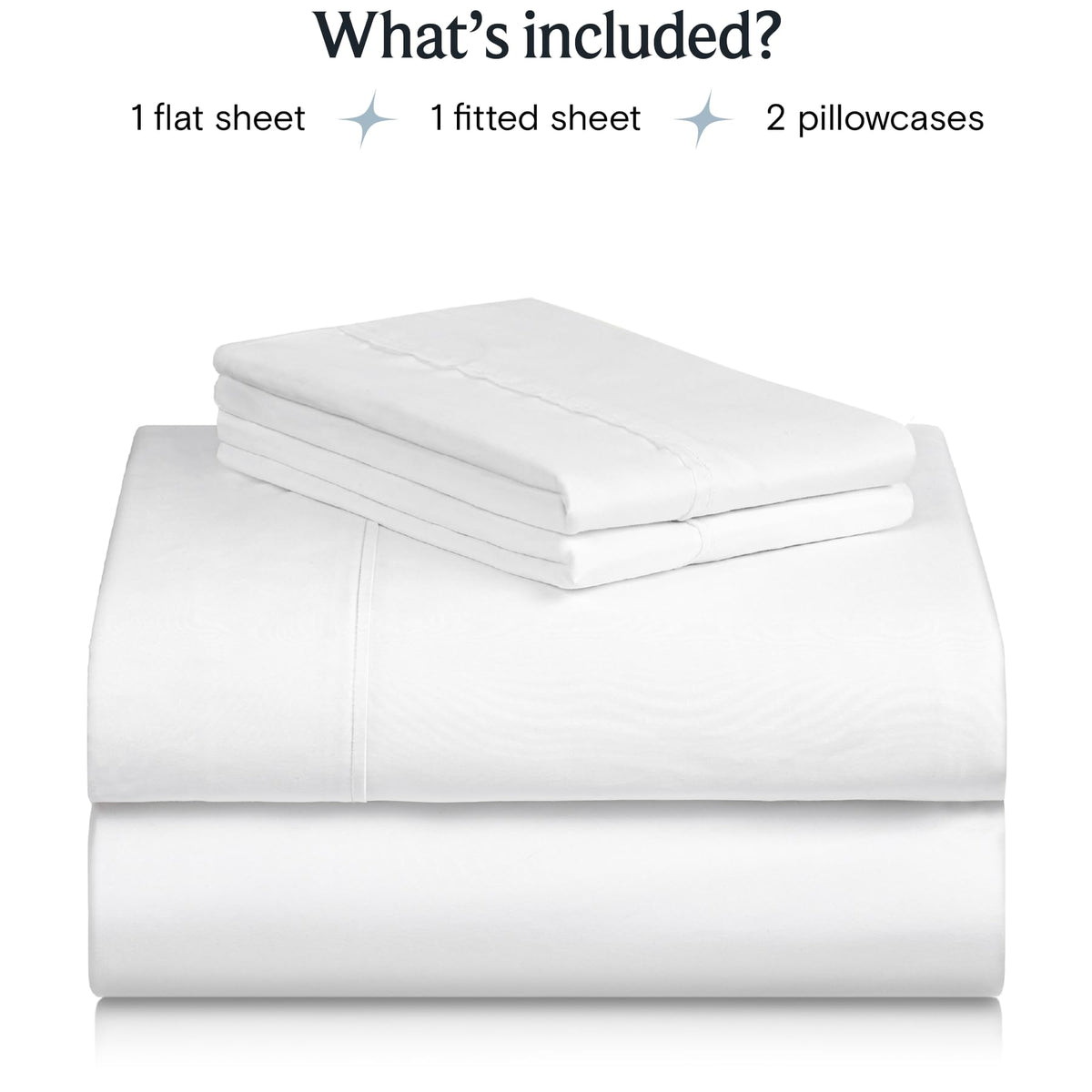 LuxClub 4 PC Queen Sheet Set, Bed Sheets Queen Size, Deep Pockets 18" Wrinkle Free Cooling Bed Sheets Machine Washable Hotel Bedding Silky Soft - White Queen