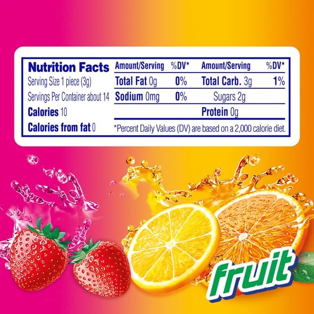 Mentos Candy, Mint Chewy Candy Roll, Fruit, Non-Melting, Holiday, Party, Concessions, Office, 14 Pieces (Bulk Pack of 15) - Packaging May Vary