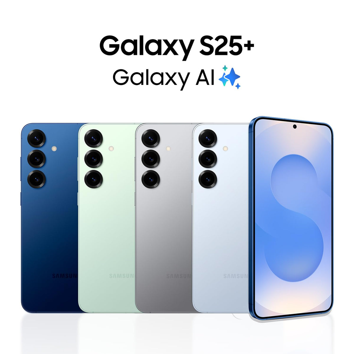 SAMSUNG Galaxy S25+ Cell Phone, 512GB AI Smartphone, Unlocked Android, AI Camera, Fast Processor, ProScaler Display, Long Battery Life, 2025, US 1 Yr Manufacturer Warranty, Silver Shadow
