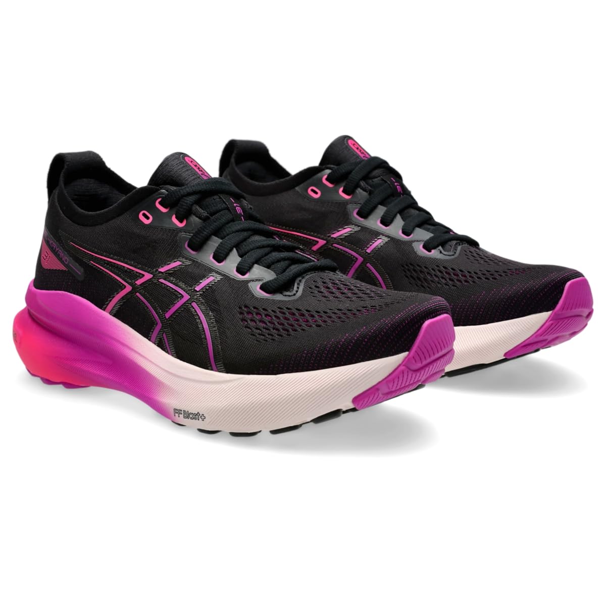 ASICS Women's Gel-Kayano 31 D Running Shoes, 8.5, Black/Bold Magenta