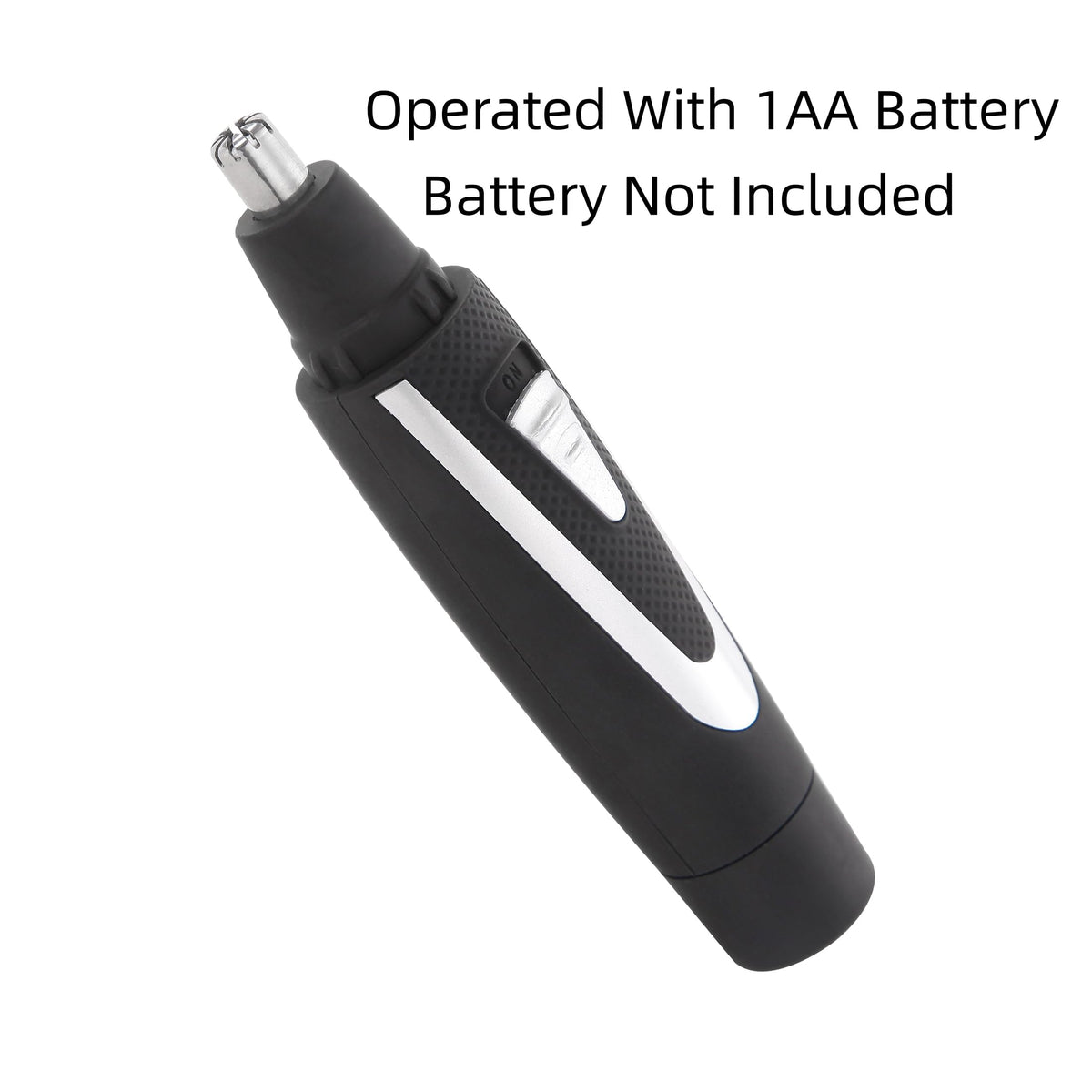 Ear and Nose Hair Trimmer Clippers: 2025 Professional Painless Eyebrow & Facial Hair Trimmers Remover for Men Women, Battery-Operated Nasal Clipper, Dual Edge Waterproof Blades for Easy Clean, Black