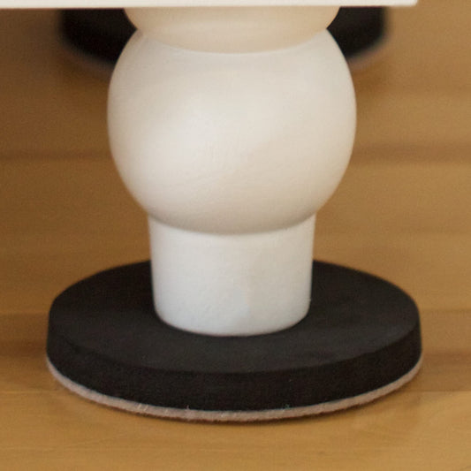 Duck Brand Felt Furniture Sliders for Hard Floors, 3.5 Inch Width, 4 pack,Brown