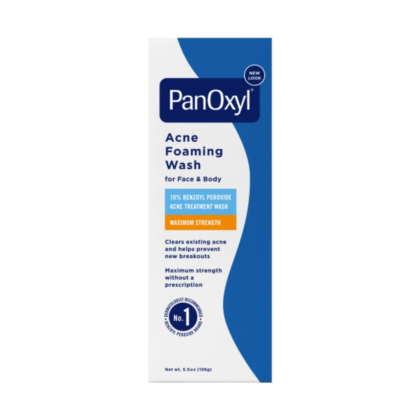 PanOxyl Foaming Acne Wash, 10% Benzoyl Peroxide, Maximum Strength - 5.5 oz
