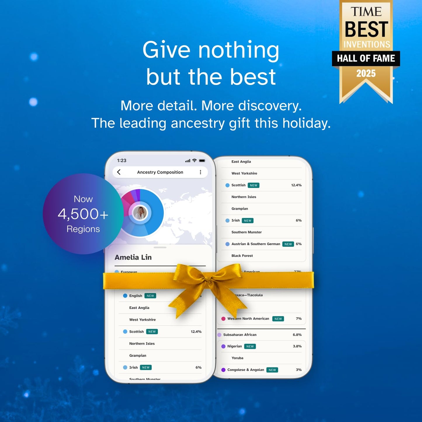 23andMe Health + Ancestry Service: Personal Genetic Test, Health Predispositions, Carrier Status, Wellness, Traits, Ancestry Reports, Lineage, DNA Test (Before You Buy See Important Test Info Below)