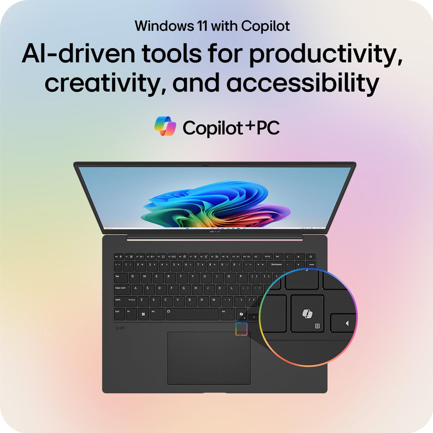 LG gram Pro 16-inch Lightweight Laptop Computer, Intel Evo Edition Powered by Intel Core Ultra7 258V Processor, Copilot+ Windows 11 Home, 32GB RAM, 2TB SSD - Metal Gray