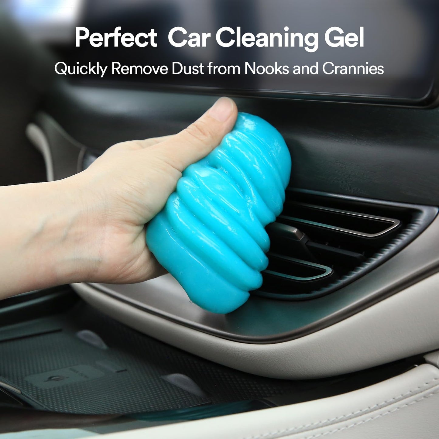 PULIDIKI Car Cleaning Gel Clean Putty Car Interior Cleaner Slime Auto Detail Tools Kit Supplies Car Accessories Christmas Stocking Stuffers Gifts for Men Women White Elephant Gifts Adults Teens