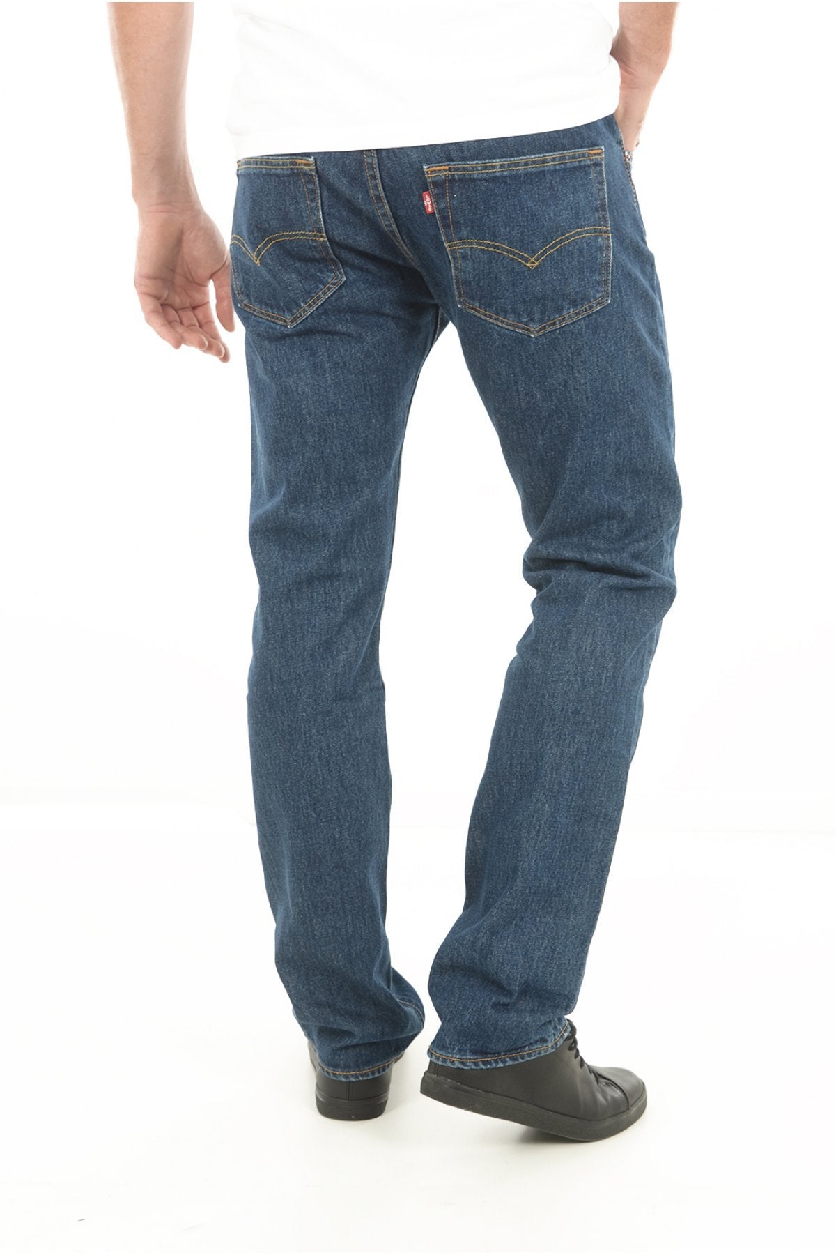 Levi's Men's 501 Original Fit Jeans (Also Available in Big & Tall), Dark Stonewash, 34W x 32L