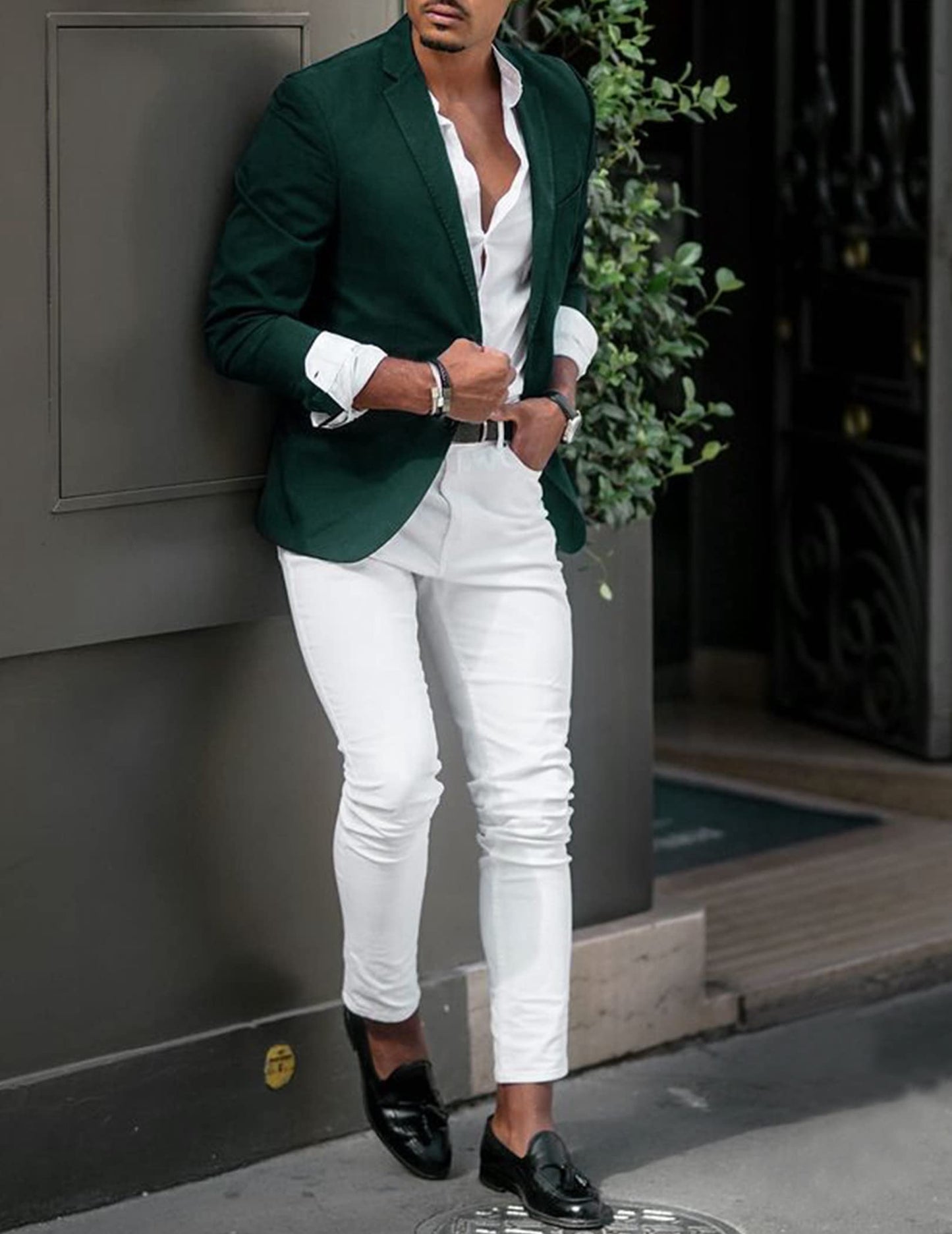 COOFANDY Men's Sport Coats & Blazers Green Suit Jacket Lightweight Dress Blazer (Green L)