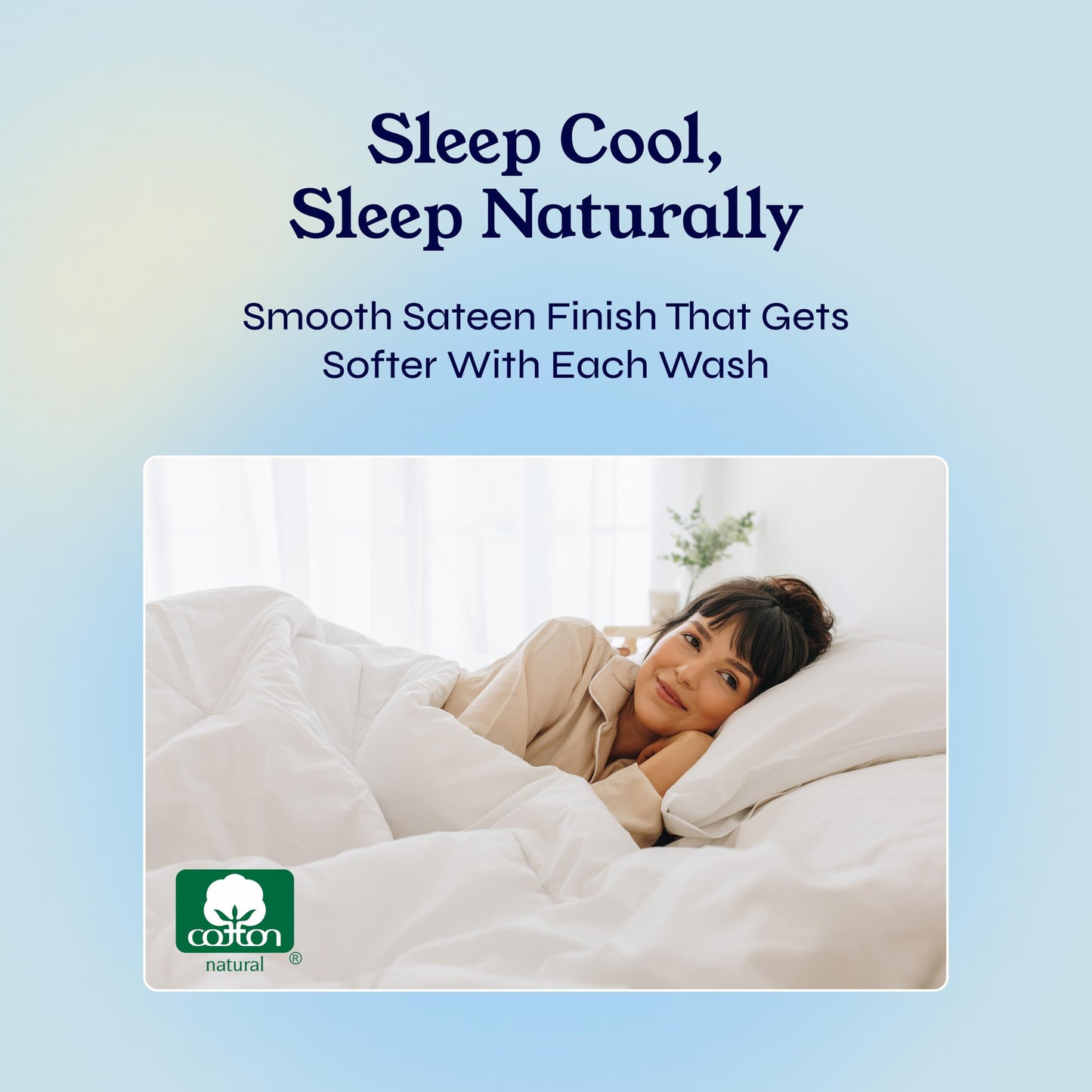 California Design Den 100% Cotton Sheets - 400 Thread Count Sateen Bed Sheets Queen Size Bed Set with Deep Pockets, Cool and Durable Bedding Set - White