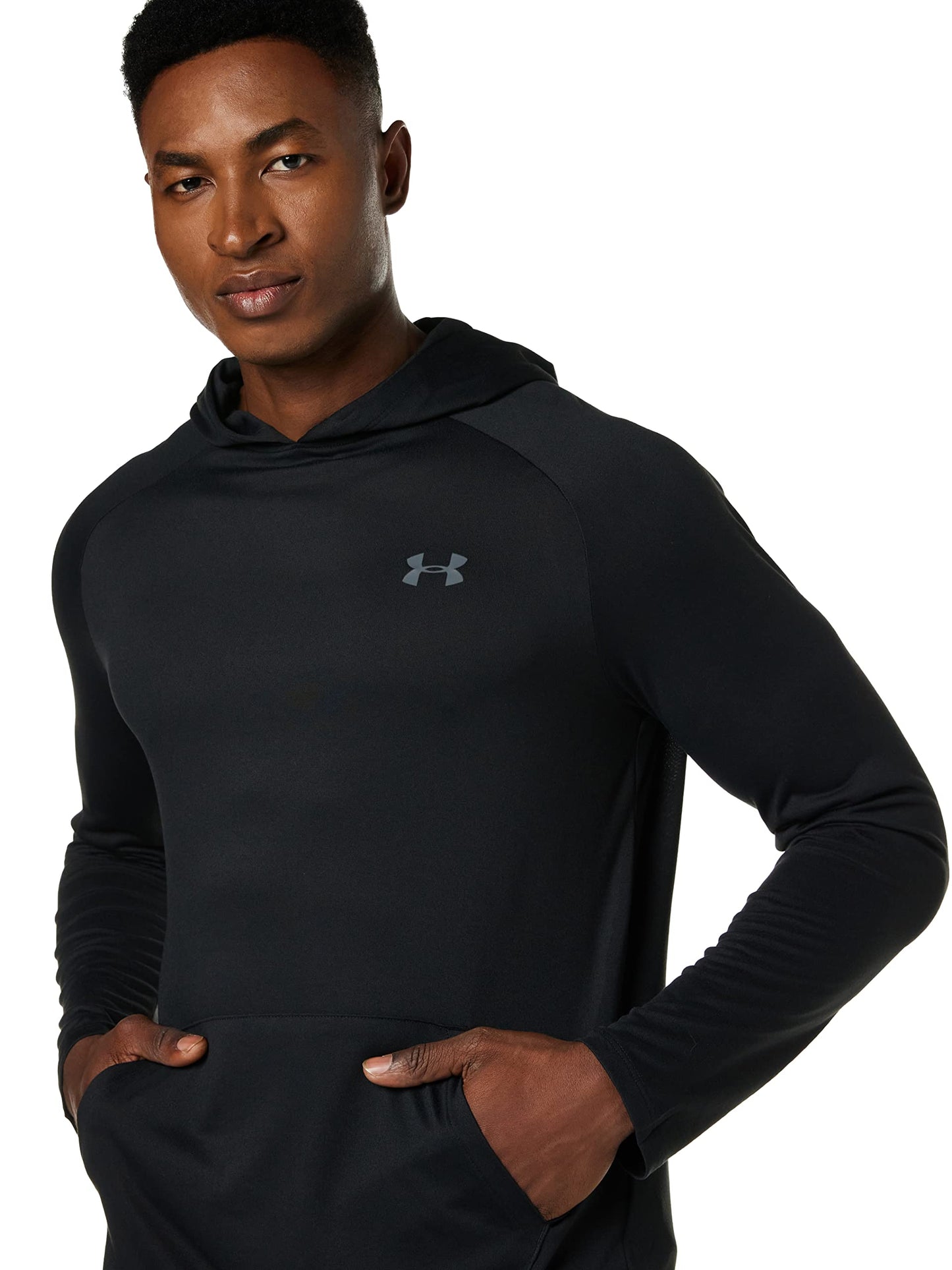 Under Armour Men's Tech 2.0 Hoodie, Pitch Gray (013)/Black, X-Small