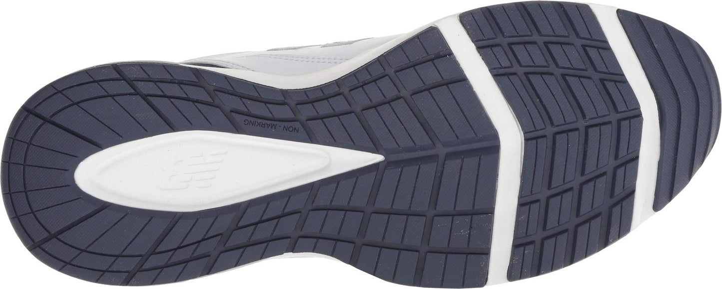 New Balance Men's 608 V5 Casual Comfort Cross Trainer, White/Navy, 10.5 Wide