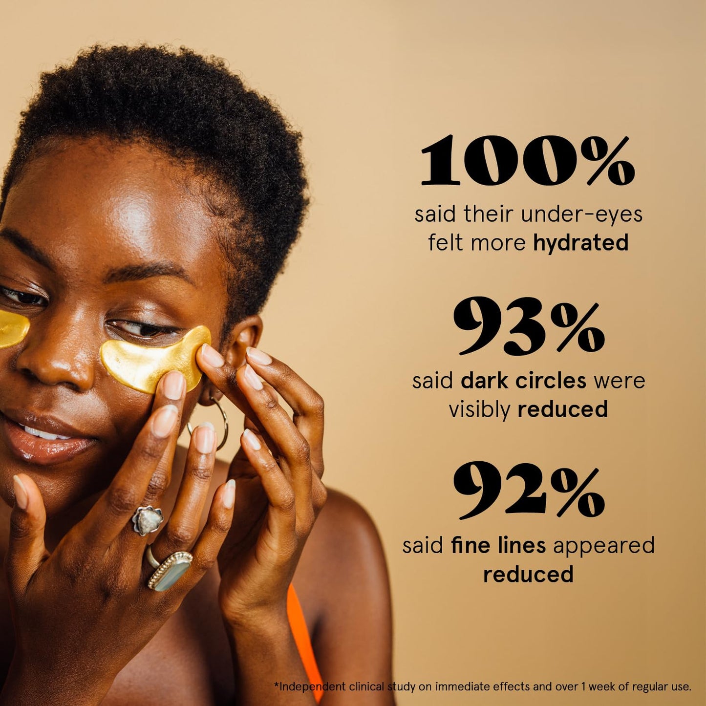 grace & stella Award Winning Under Eye Mask - Valentines Day Gifts for Mom, Gel Eye Patches for Dark Circles, Puffy Eyes, Undereye Bags - Vegan - Self Care Gifts for Women (24 Pairs, Gold)